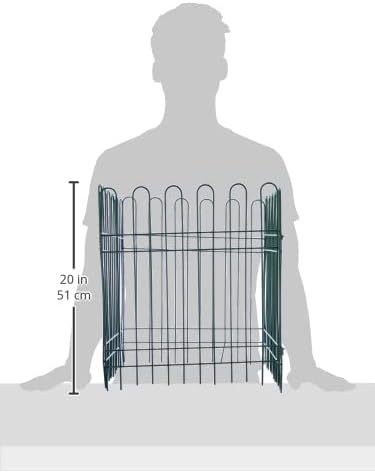 Premium Metal Garden Fence Set (Set of 4 Panels)