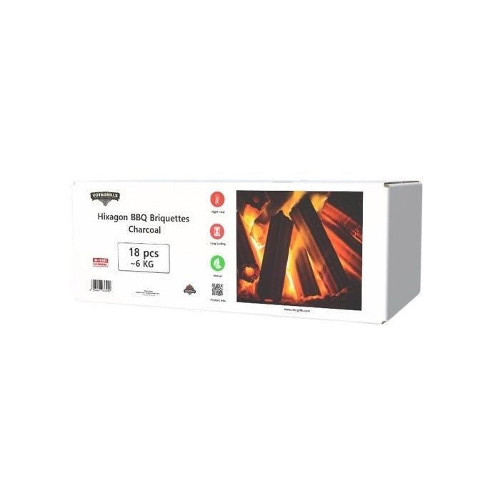 Premium BBQ Charcoal Briquets – 6kg Long-Burn Value Pack
