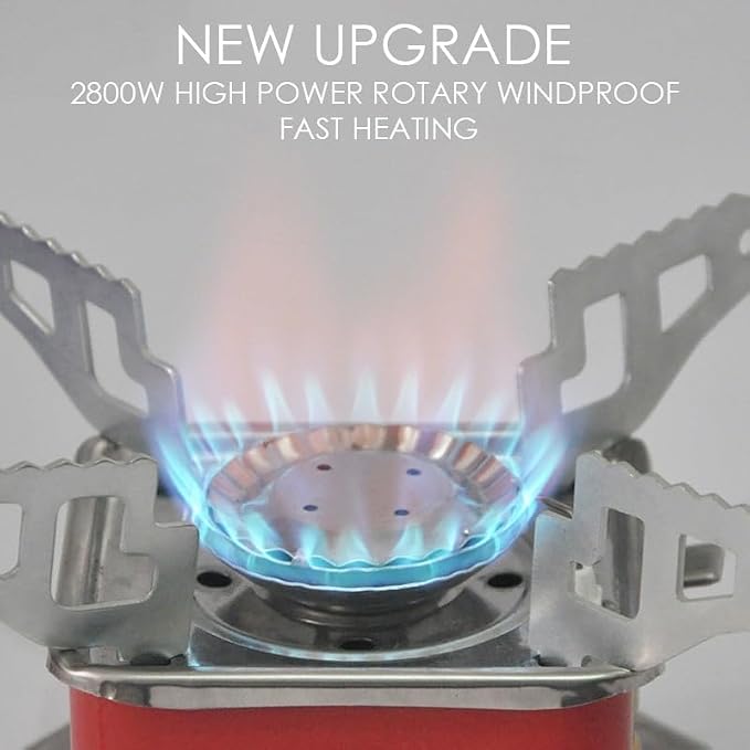 Portable 2800W Windproof Camping Gas Stove with Hose