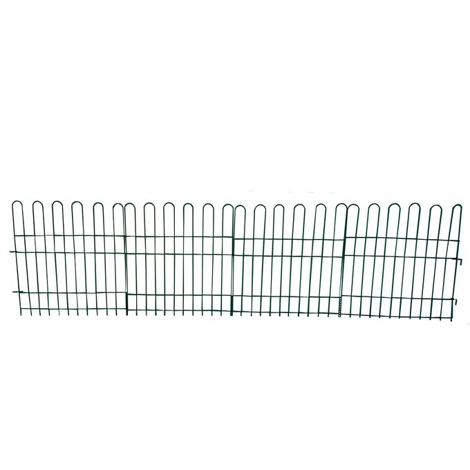 Premium Metal Garden Fence Set (Set of 4 Panels)