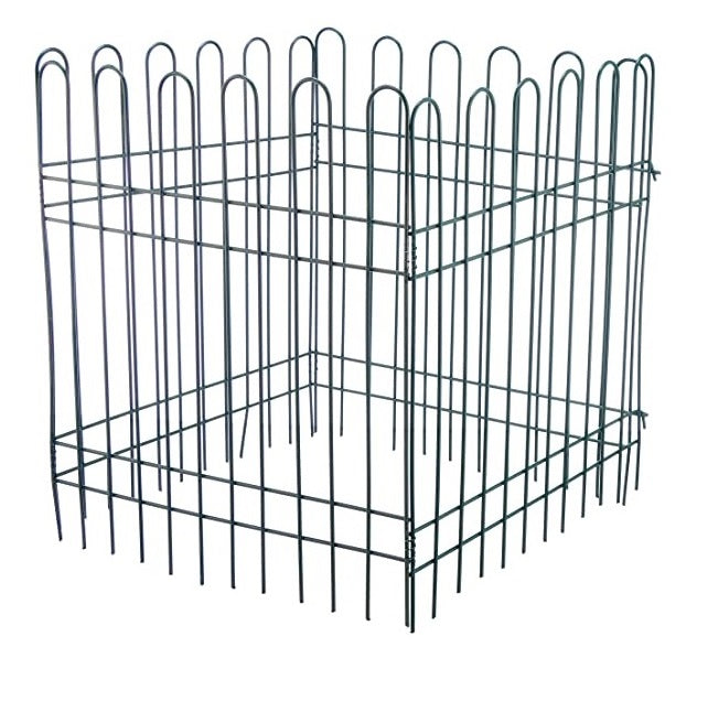 Premium Metal Garden Fence Set (Set of 4 Panels)