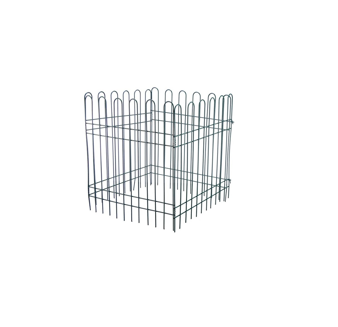 Premium Metal Garden Fence Set (Set of 4 Panels)