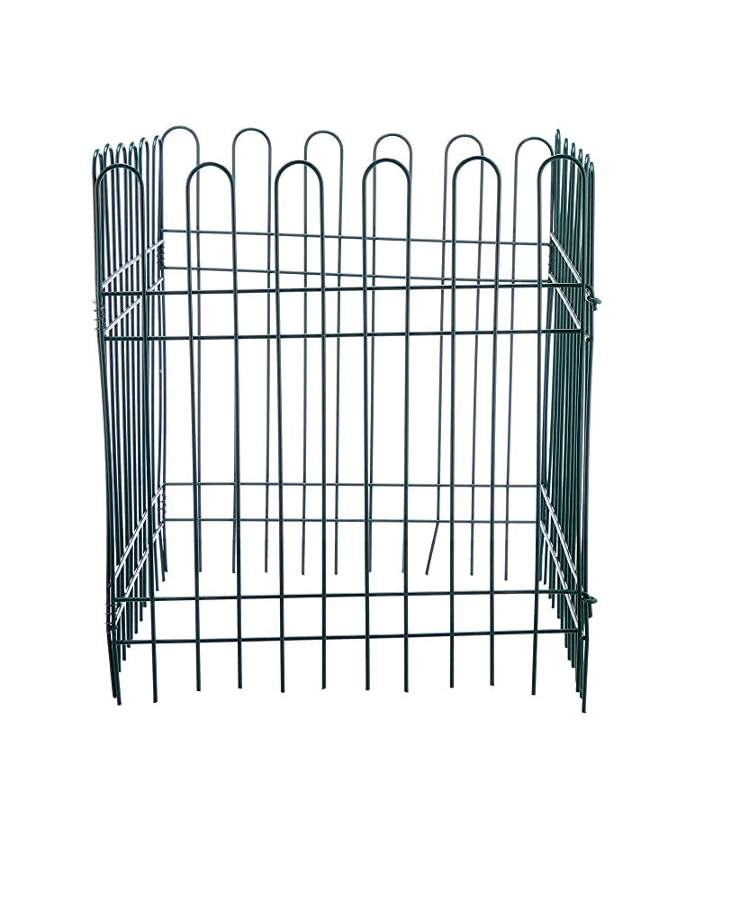 Premium Metal Garden Fence Set (Set of 4 Panels)
