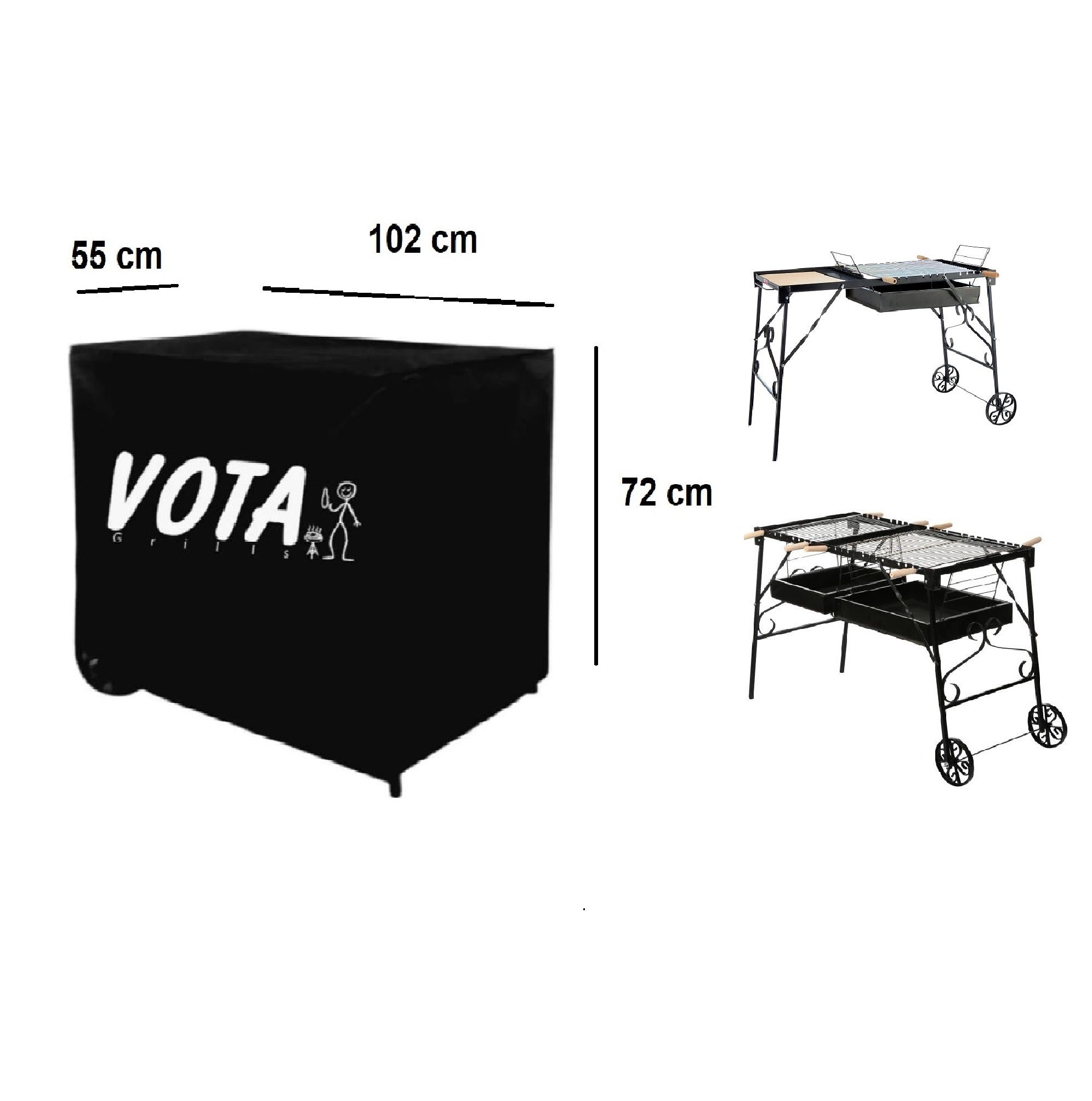 Rectangle Garden Grill Cover Size L