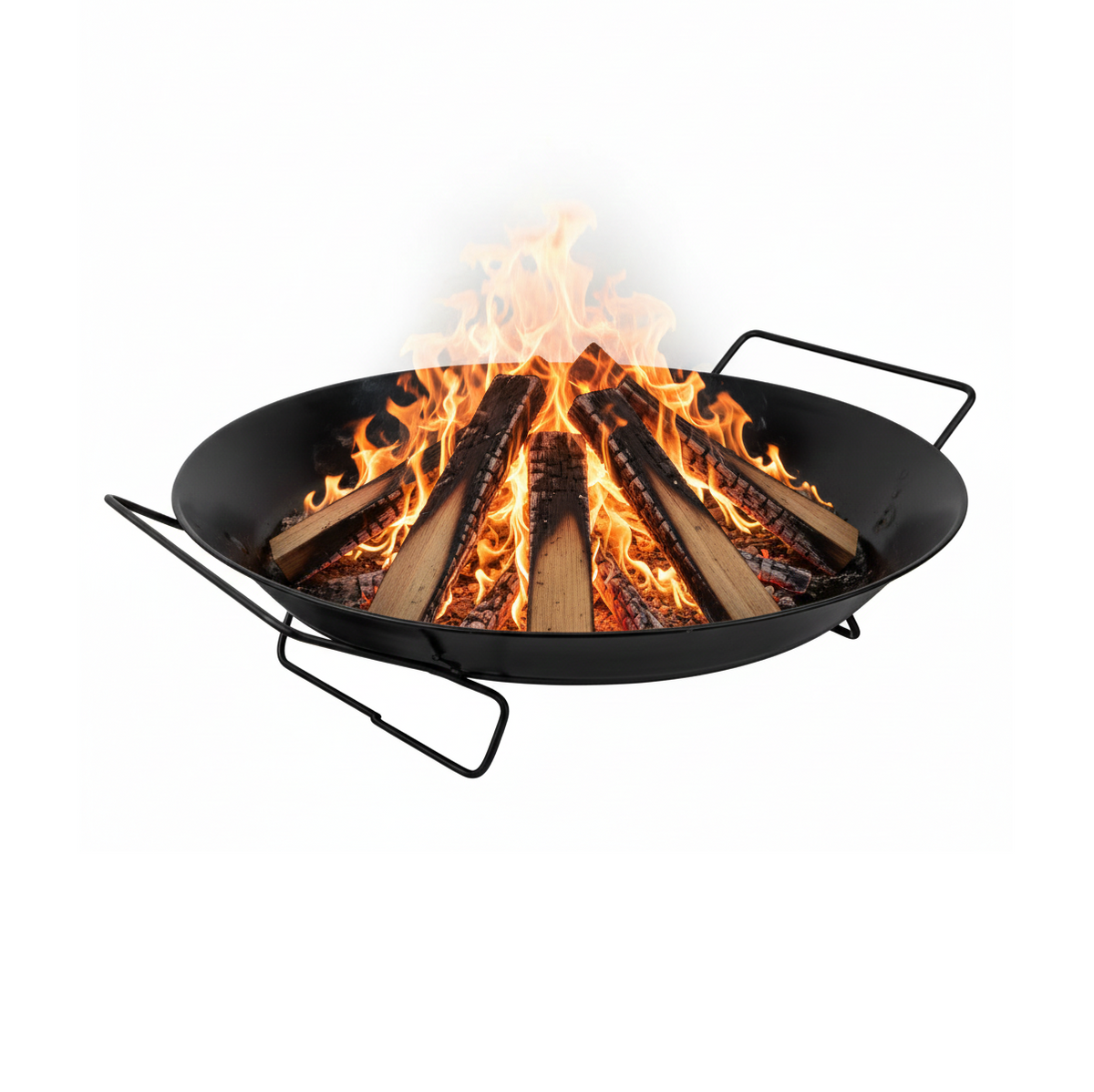 Rustic Garden Fire Pit | Handcrafted Wrought Iron Outdoor Wood Burner Small