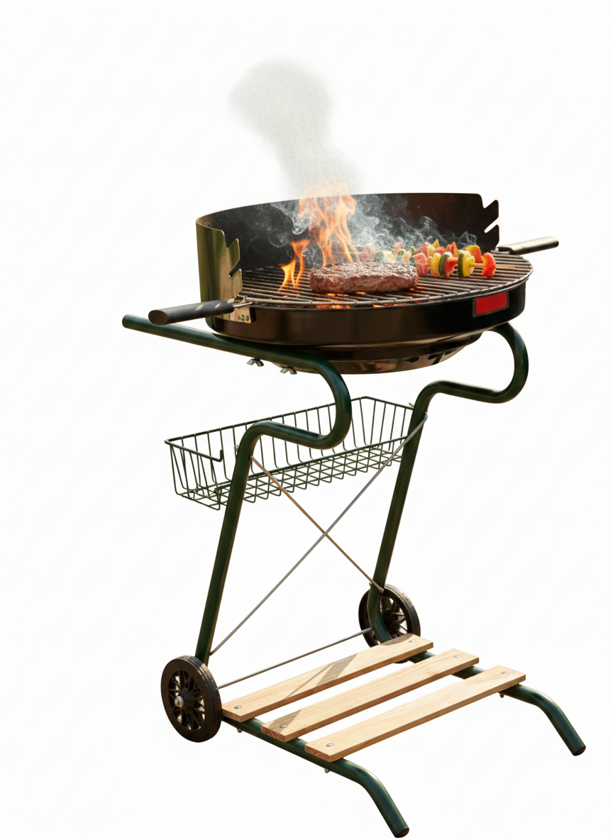 Decorative garden grill