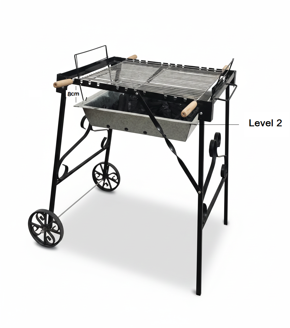 Vota Rustic Garden Charcoal Grill  -Dynamic Airflow Edition -3 Heat Levels