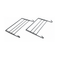 BBQ Grill Ash Drawer Hanging Brackets (Pair)- Spare Part