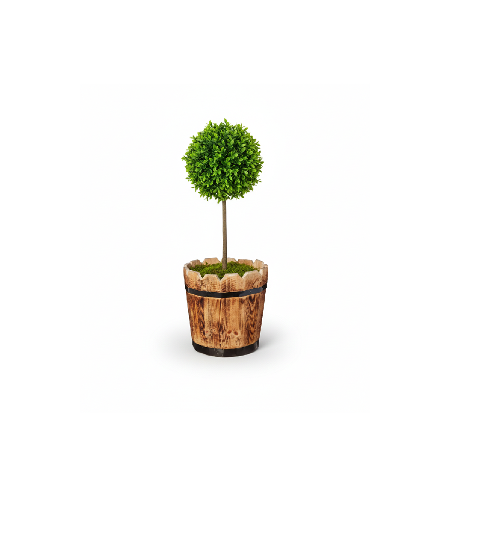 Wood Planting Pot Size S