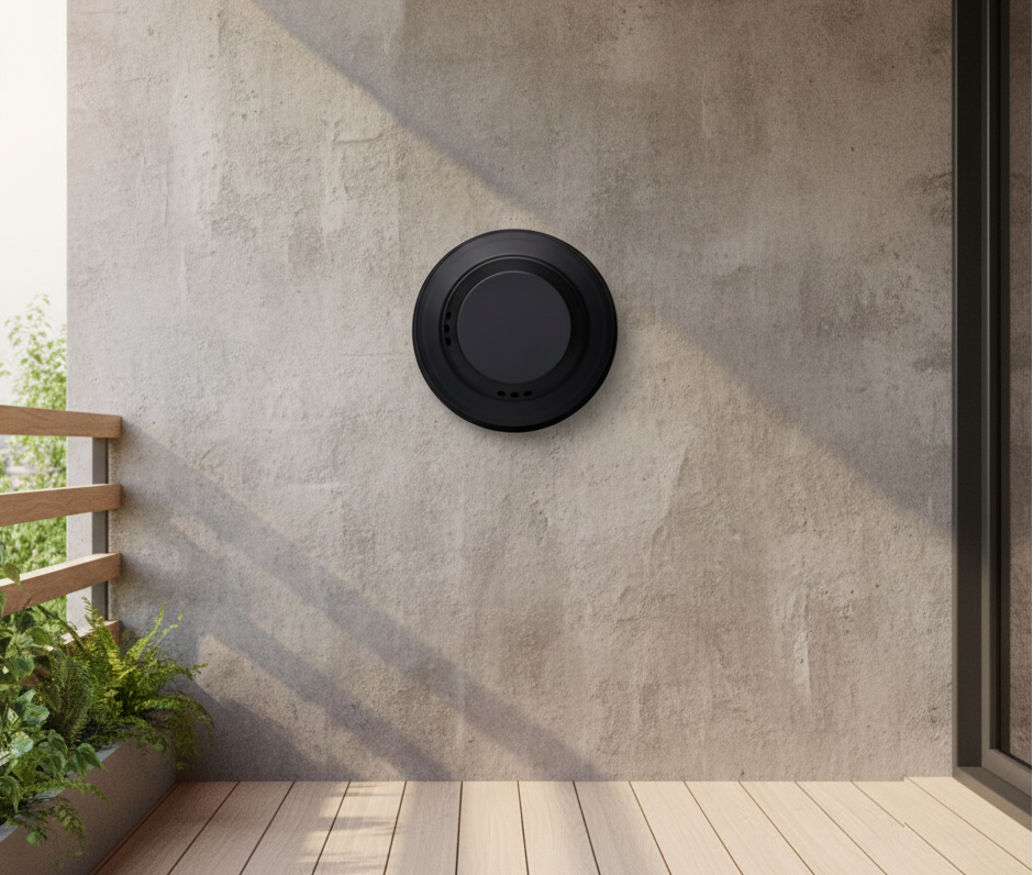 موقد نار وشواية موفر للمساحة يُثبت على الحائط