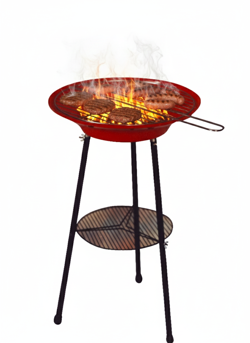 Round Camping Grills fixed stand