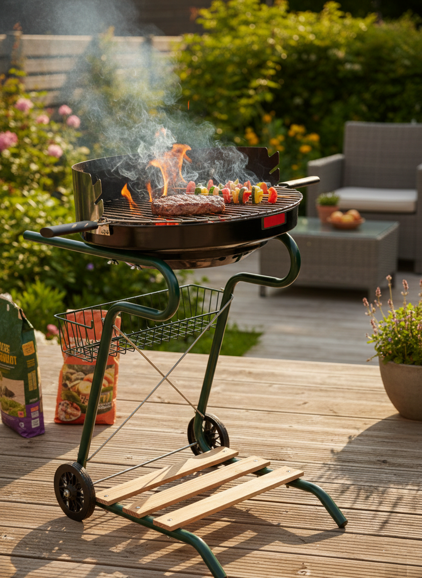 Decorative garden grill