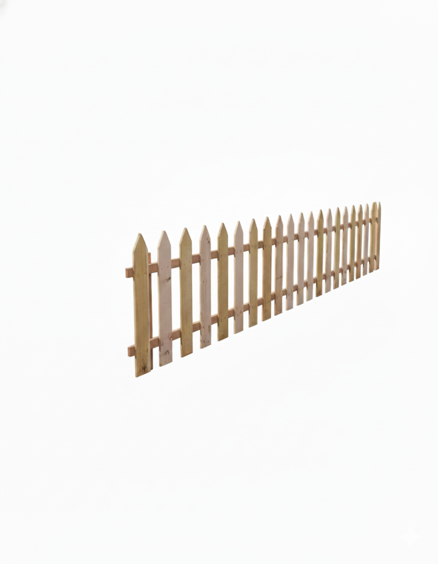 Wood Garden Fence 100 x 60 cm