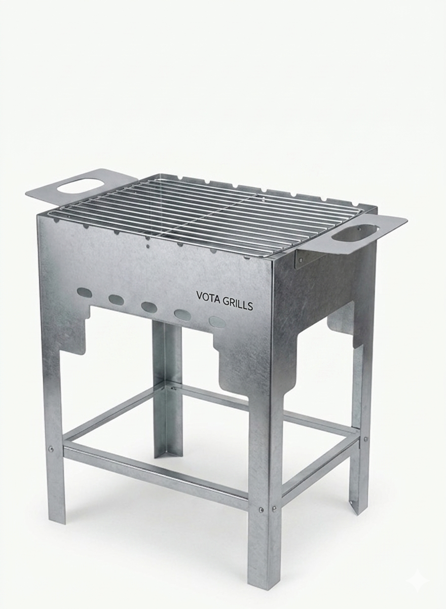 Vota Grills Charcoal Grill with Stand | 30x40 cm | Featuring Air Dynamic Technology