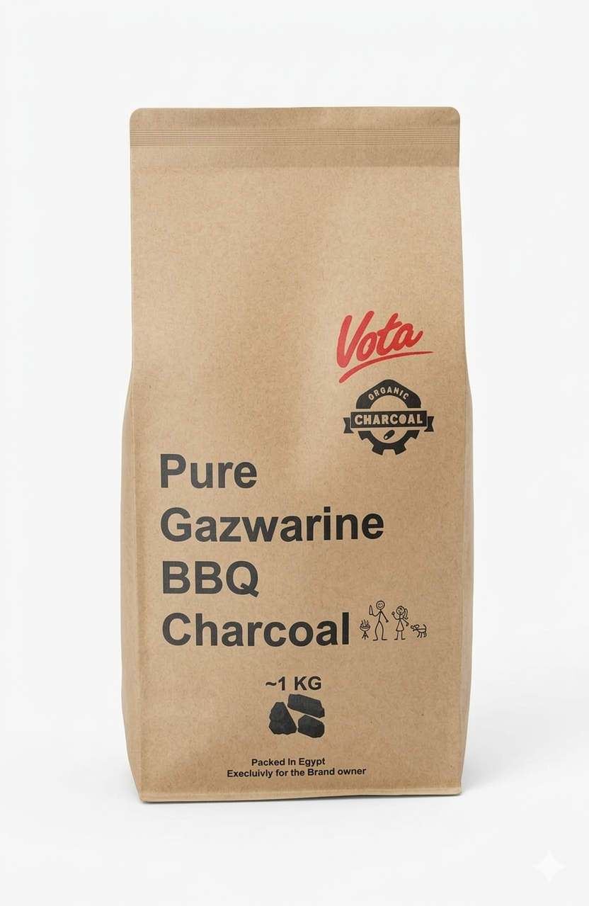 Pure Botanical BBQ Charcoal (3 KG) – High-Heat & Long-Lasting | Vota Grills
