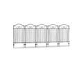 Premium Metal Garden Fence Set (Set of 5 Panels) – Decorative No-Dig Border