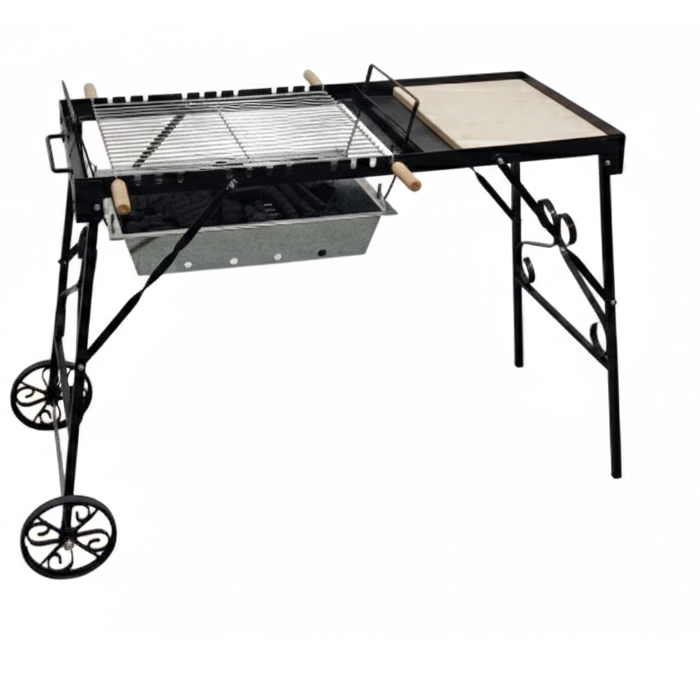 Vota Rustic Garden Charcoal Grill with Serving Rack -Dynamic Airflow Edition -3 Heat Levels