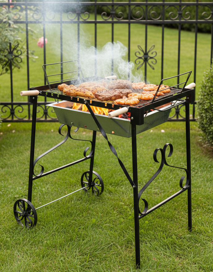 Vota Rustic Garden Charcoal Grill  -Dynamic Airflow Edition -3 Heat Levels