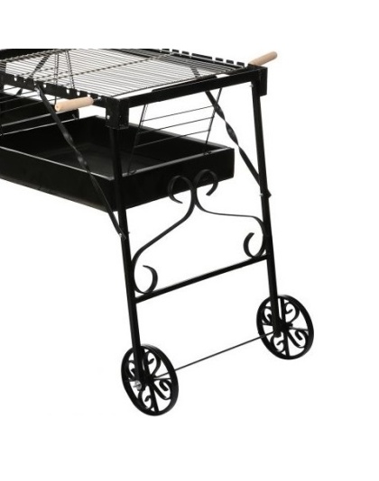 Rustic Garden Grill With Serving Rack - M