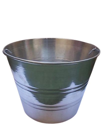 Metal Garden Pot Size 5 Silver