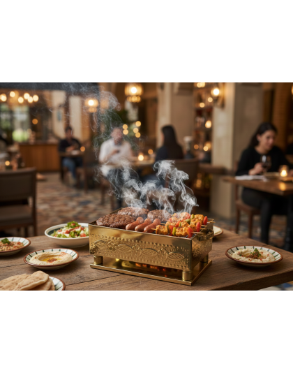 Decorative Table Grill With tray