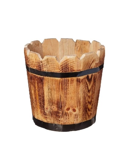 wood plant pot 2 وعاء نباتات خشب