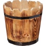 wood plant pot وعاء نباتات خشب