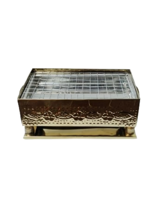 Decorative table Charcoal Grill built in tray