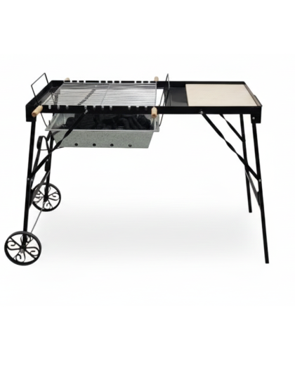 Rustic Garden Grill With Serving Rack (€RO Dynamic) Easy Grill Edition