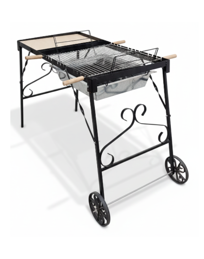 Rustic Garden Grill With Serving Rack (€RO Dynamic) Easy Grill Edition